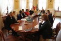 Spotkanie w sprawie strefy przedstawicieli KPT w gabinecie burmistrza Andrychowa Tomasza Żaka